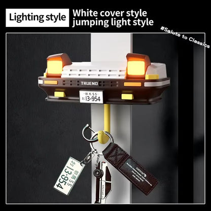 AE86 - Car Headlight Keychain Home and Decoration Creative Decoration for the Elderly Key Holder Wall House Key Hook Adhesive