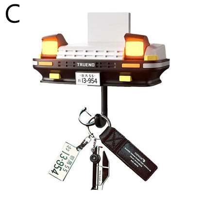 AE86 - Car Headlight Keychain Home and Decoration Creative Decoration for the Elderly Key Holder Wall House Key Hook Adhesive