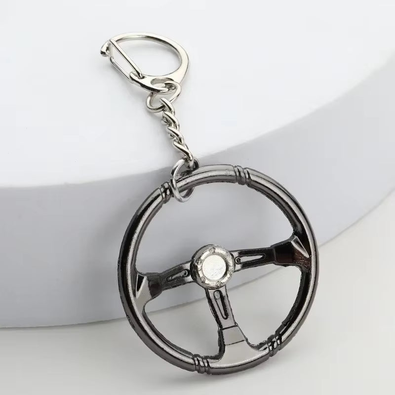 Creative Gear Head Keychain Speed Gearbox Keyring for Car Key Turbo Hub Brake Disc Pendant Shock Absorber Keys Holder Chain Ring