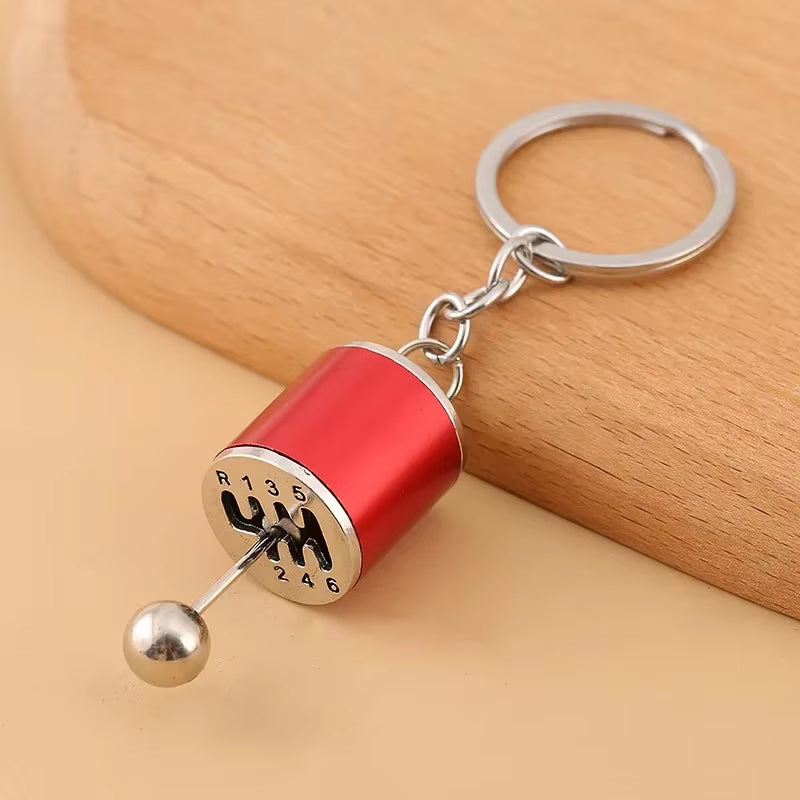 Creative Gear Head Keychain Speed Gearbox Keyring for Car Key Turbo Hub Brake Disc Pendant Shock Absorber Keys Holder Chain Ring
