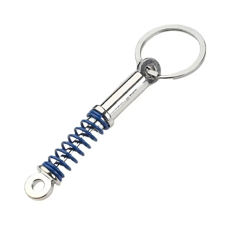 Creative Gear Head Keychain Speed Gearbox Keyring for Car Key Turbo Hub Brake Disc Pendant Shock Absorber Keys Holder Chain Ring
