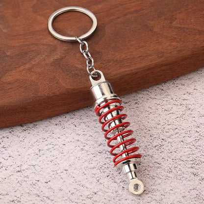 Creative Gear Head Keychain Speed Gearbox Keyring for Car Key Turbo Hub Brake Disc Pendant Shock Absorber Keys Holder Chain Ring