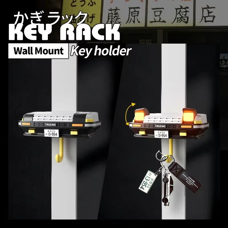 AE86 - Car Headlight Keychain Home and Decoration Creative Decoration for the Elderly Key Holder Wall House Key Hook Adhesive