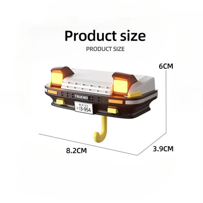 AE86 - Car Headlight Keychain Home and Decoration Creative Decoration for the Elderly Key Holder Wall House Key Hook Adhesive