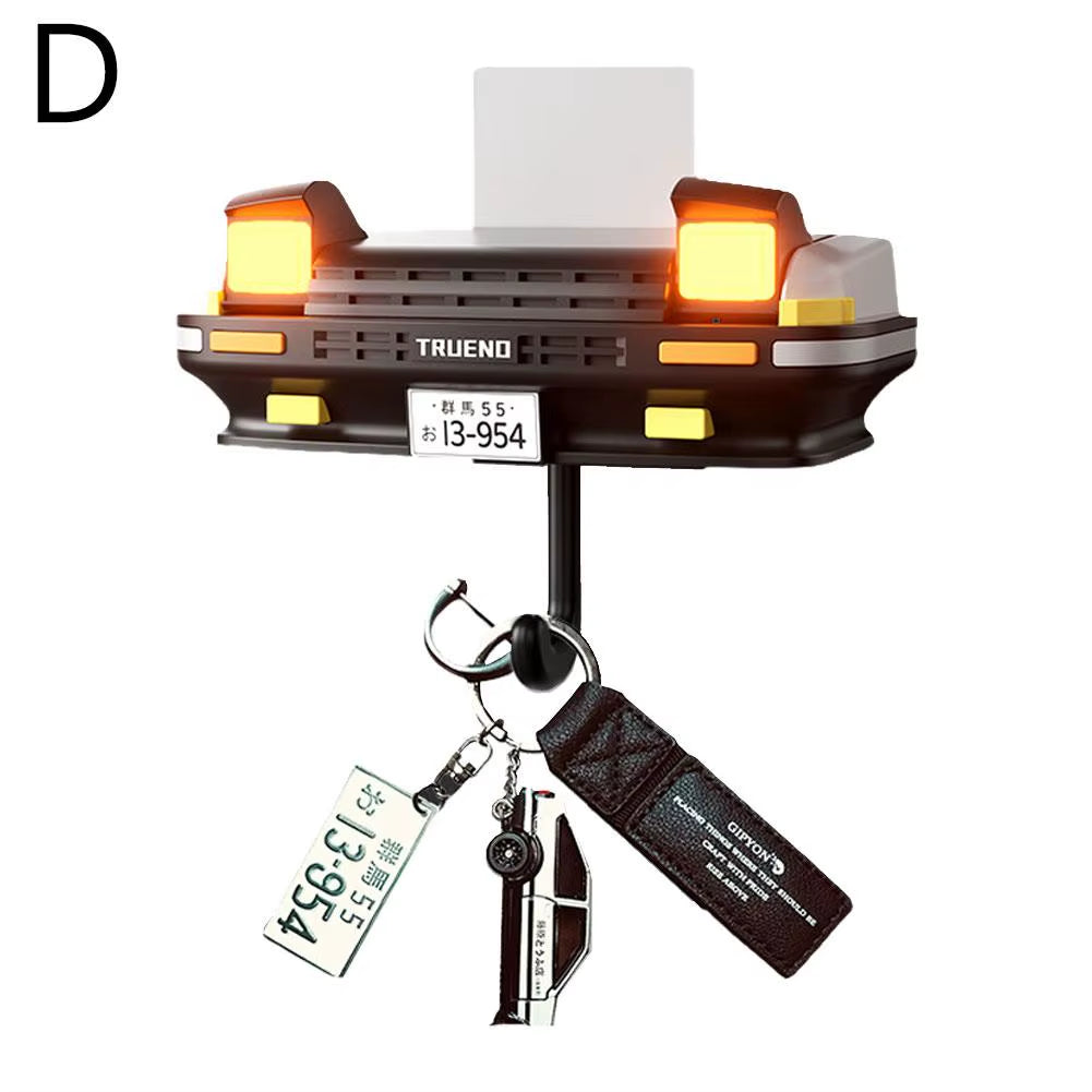 AE86 - Car Headlight Keychain Home and Decoration Creative Decoration for the Elderly Key Holder Wall House Key Hook Adhesive