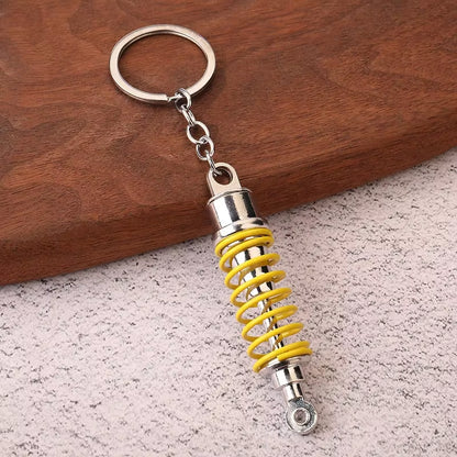 Creative Gear Head Keychain Speed Gearbox Keyring for Car Key Turbo Hub Brake Disc Pendant Shock Absorber Keys Holder Chain Ring