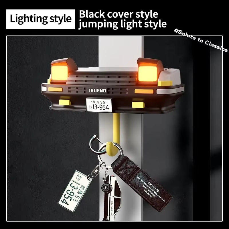 AE86 - Car Headlight Keychain Home and Decoration Creative Decoration for the Elderly Key Holder Wall House Key Hook Adhesive