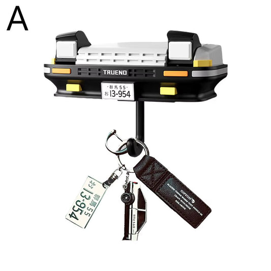 AE86 - Car Headlight Keychain Home and Decoration Creative Decoration for the Elderly Key Holder Wall House Key Hook Adhesive